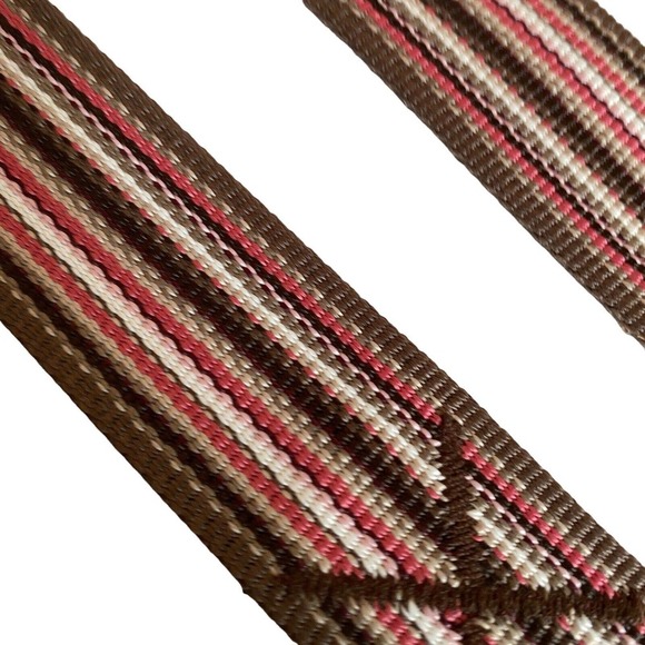 Chaco Unisex Canvas Nylon Webbing Belt Sz L Adjustable Brown Multi Stripe - Picture 5 of 7